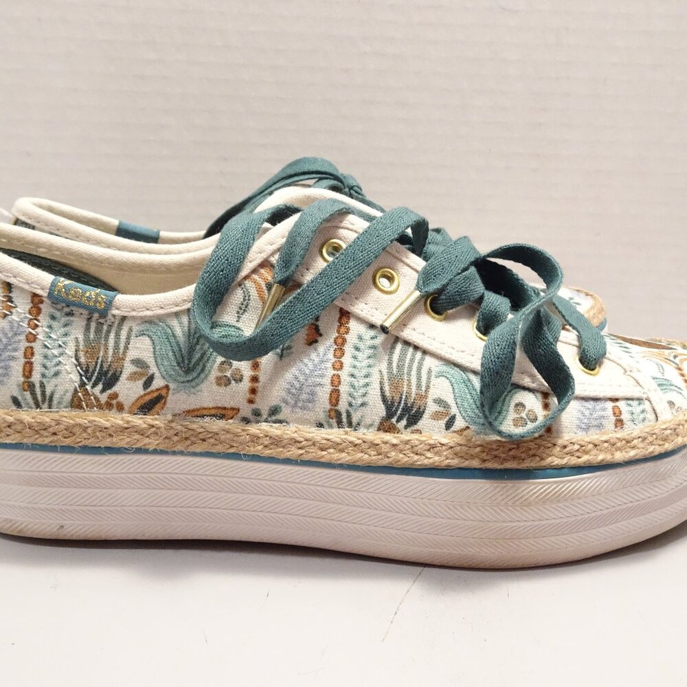 Keds X Jungalow Triple Kick Platform Sneakers Rainforest Print Size 6 Shoes